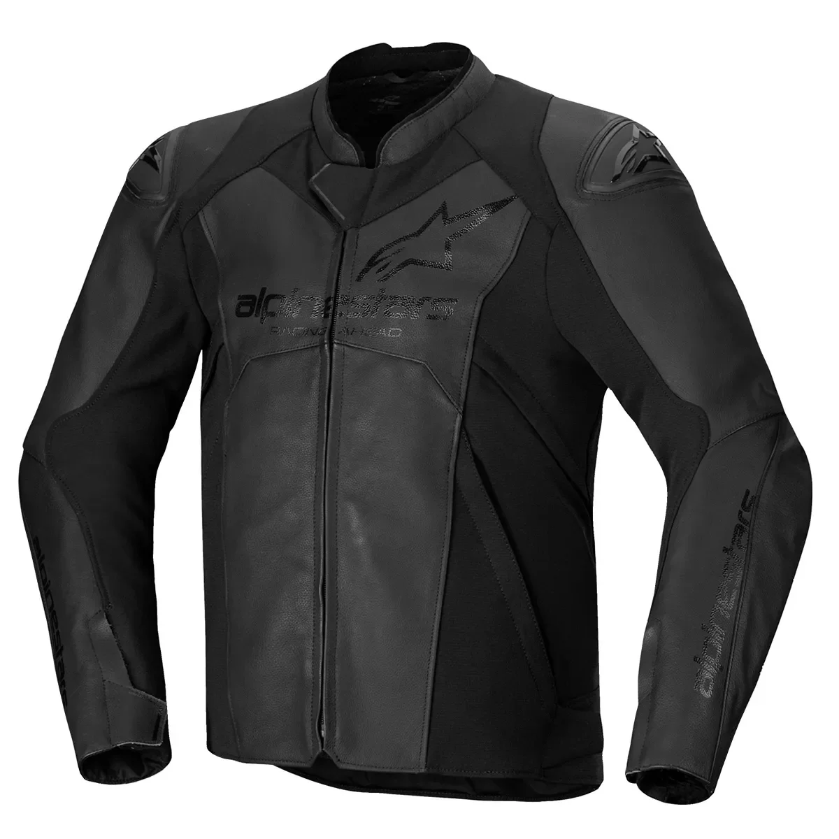 Jaqueta Alpinestars Masculina Couro Faster V3 Preto/Preto